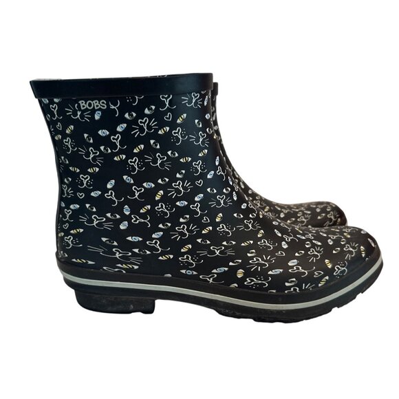 Skechers BOBS Check Misty Eye Rain Boot Women's Size 10 - Picture 1 of 14